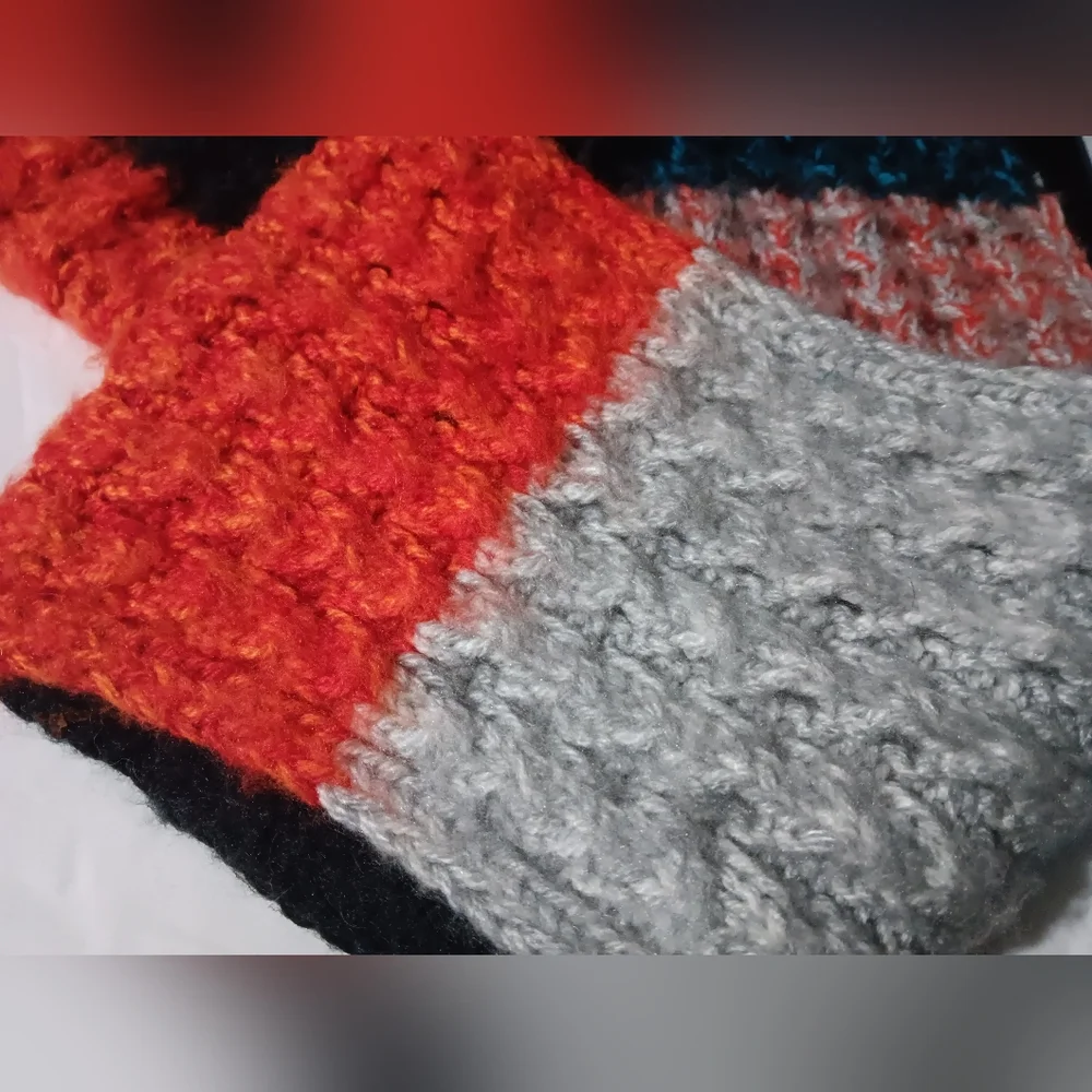 Andes Gifts - Colorblock Alpaca Infinity Scarf - OS